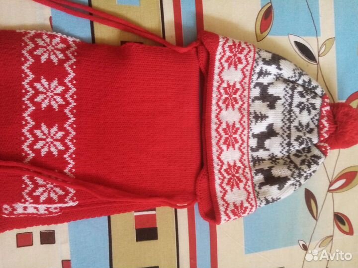 Комплект шапка, шарф