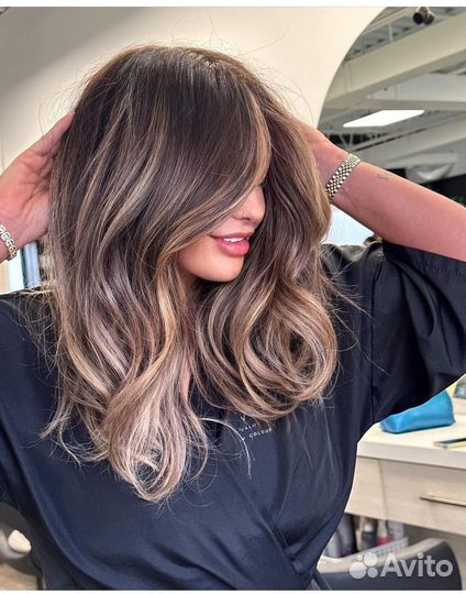 Модель на окрашивание волос