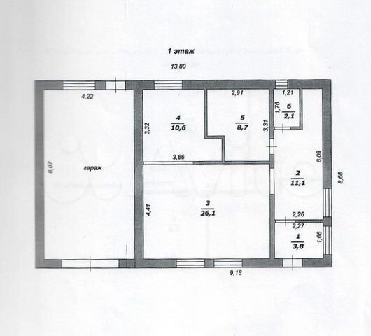 Дом 120 м² на участке 15 сот.