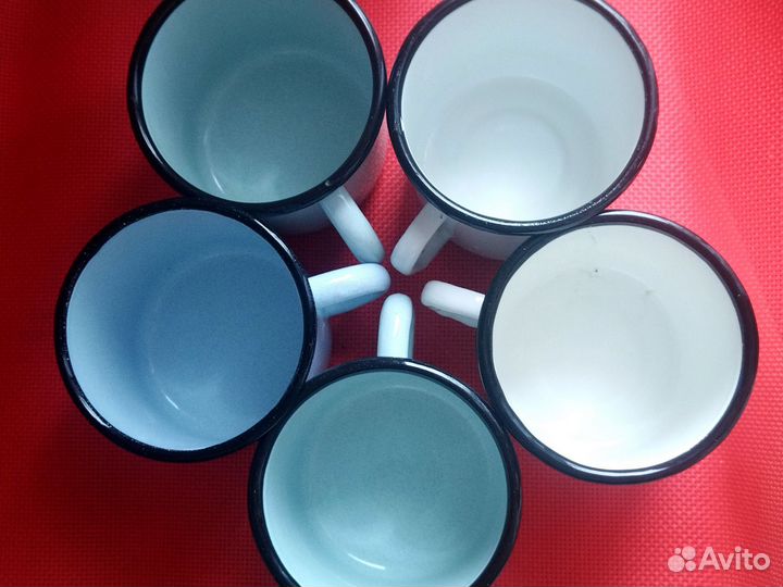 Новая армейская железная кружка эмалированная СССР