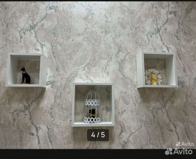 Полка настенная белая