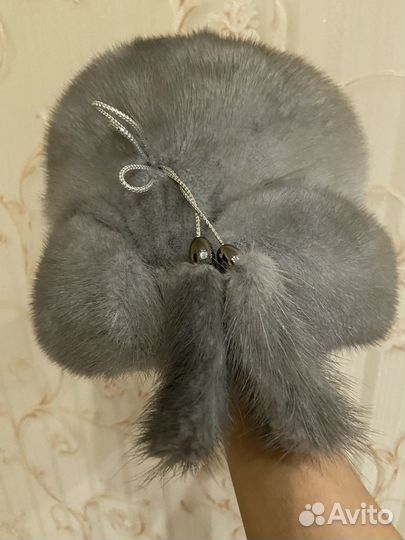 Шапка зимняя меховая женская норковая
