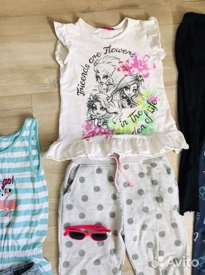 Вещи пакетом для девочки120см Испания /турция