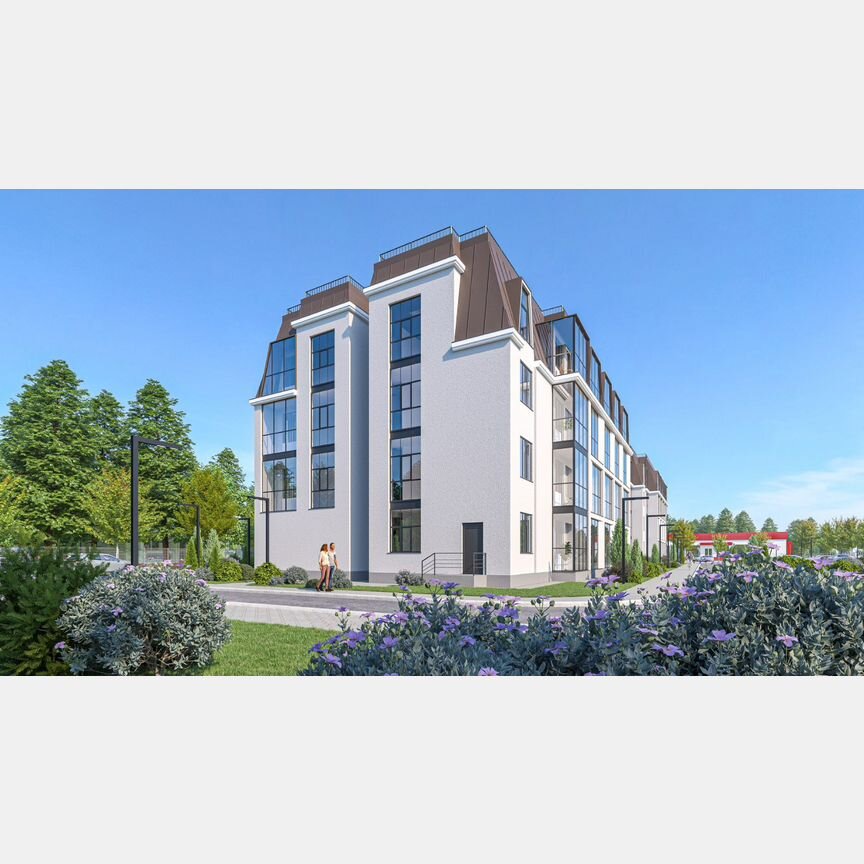 1-к. квартира, 40,5 м², 1/4 эт.