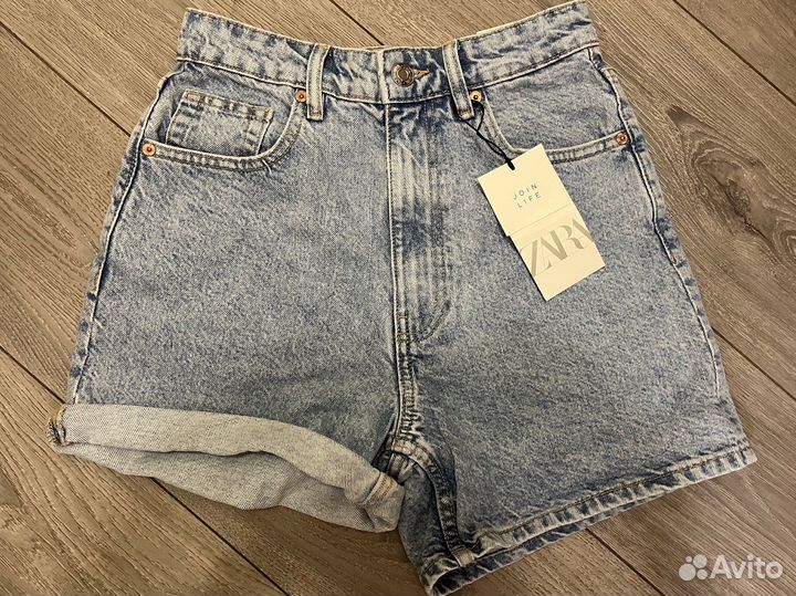 Шорты Zara mom 34