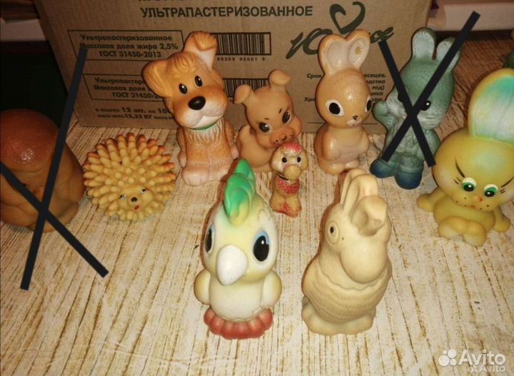 Резиновые игрушки СССР. Игрушки для ванной