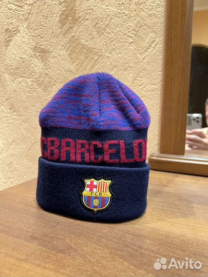 Комплект шапка и шарф FC Barcelona
