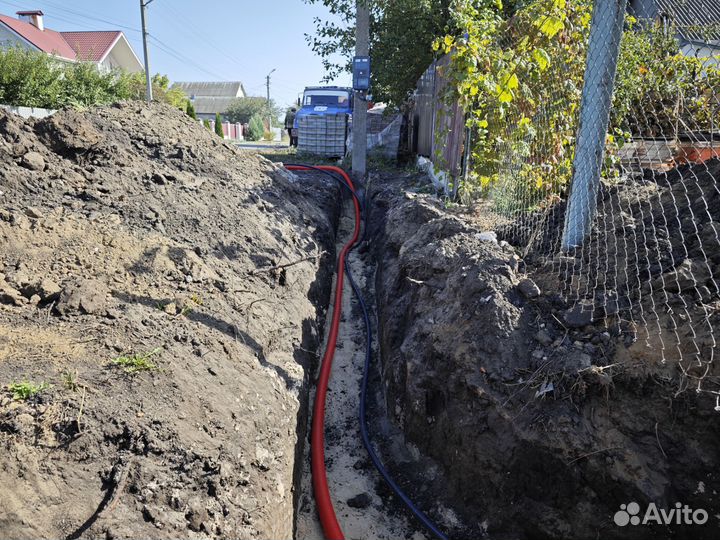 Прокладка кабеля в земле