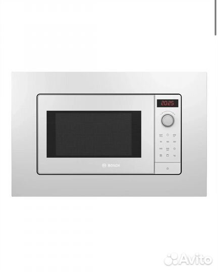 Микроволновая печь Bosch встраиваемая, 25л белая