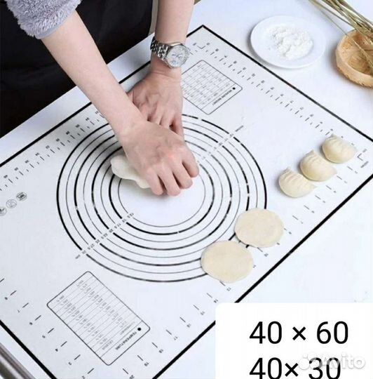 Силиконовый коврик для выпечки и раскатки теста
