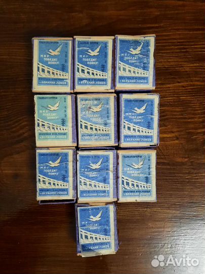 Спички СССР в деревянном коробке