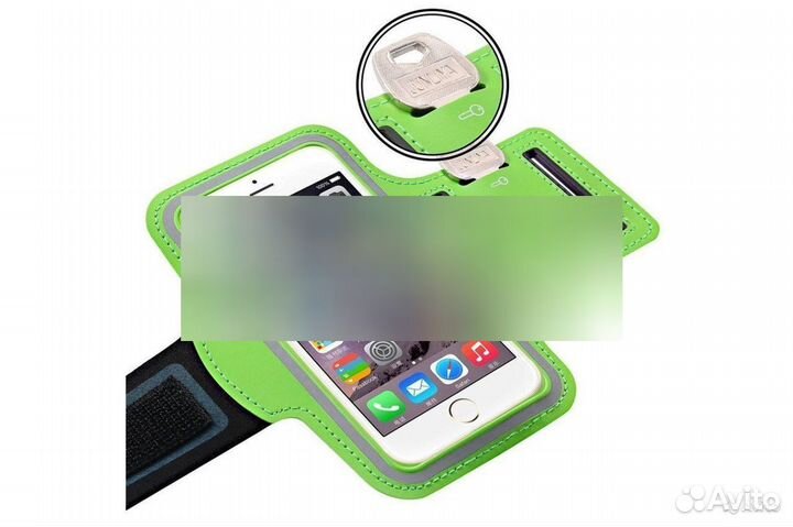 Спортивный чехол на руку зеленый