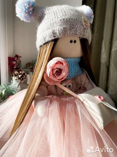 Текстильная интерьерная кукла ручной работы
