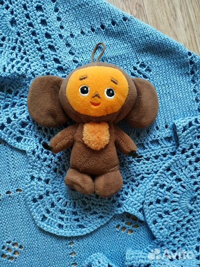 Плед детский, конверт. Новый + игрушка Чебурашка