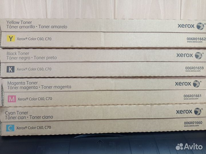 Тонер Xerox c60 c70 комплект cmyk