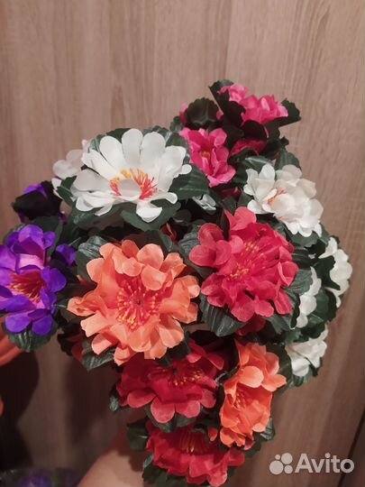 Искусственные цветы букеты 36см