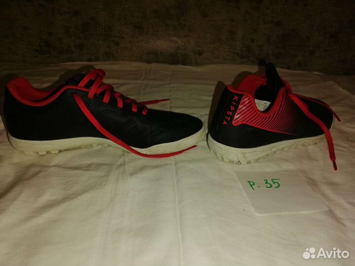 Кроссовки футбольные детские для мальчика, р.35