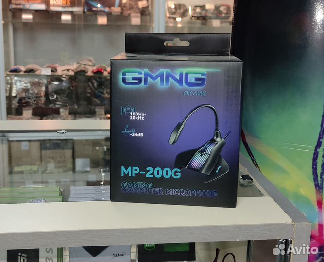 Микрофон настольный проводной Оклик gmng MP-200G
