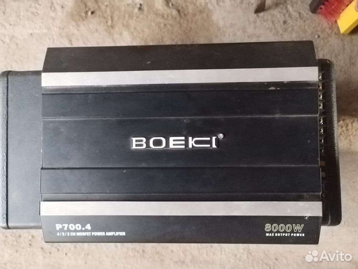 Комплект сабвуфер, усилитель, провода