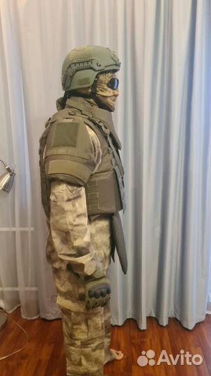 Бронежилет бр5 с защитой шеи, паха, боков