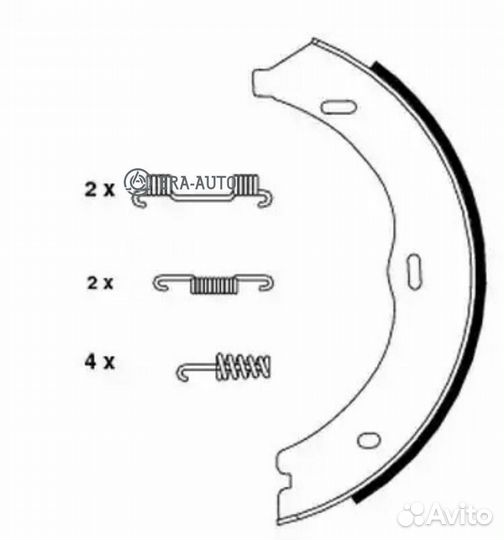Textar 91061900 Колодки тормозные барабанные