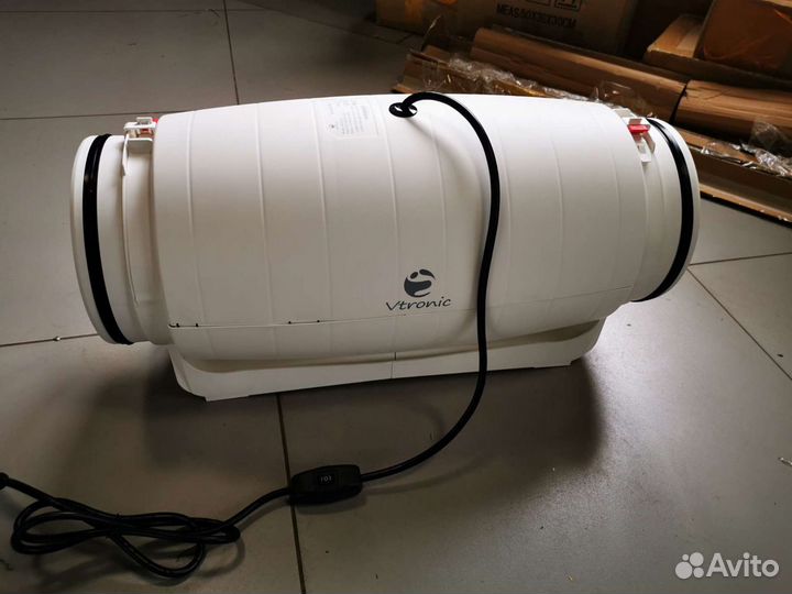 Вентилятор канальный тихий 131вт, 200мм, 850м3