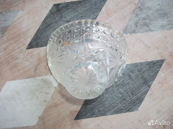Ваза Конфетница стекло винтаж СССР