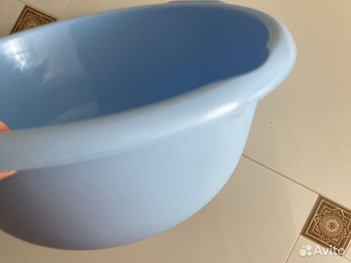 Круглый таз 16 литров голубой