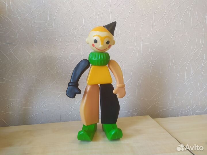 Игрушка СССР клоун 45 см