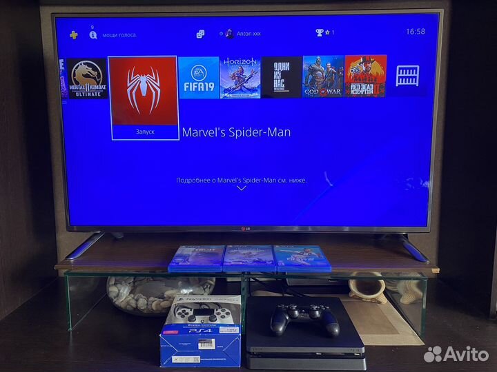 Sony PS4 Slim 1tb 2 геймпада + игры Fifa