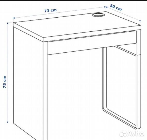 Письменный стол икеа mikke