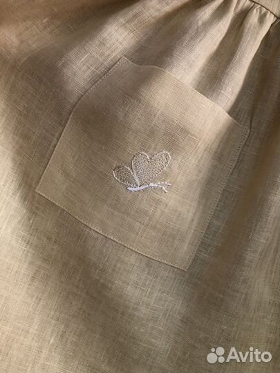 Платье детское из льна