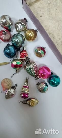 Набор Елочных игрушек Малютка. 21 шт. СССР