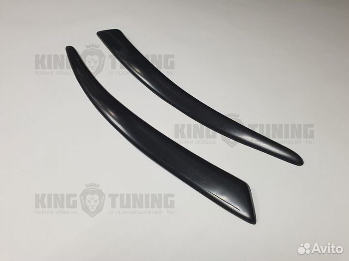 Реснички на фары для Audi A6 C6 (абс пластик)