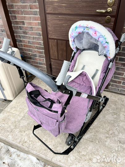 Зимние прогулочные санки Nika InHome с