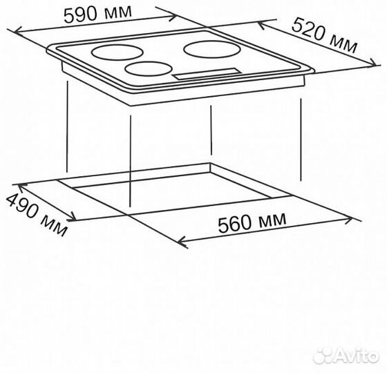 Варочная поверхность electronicsdeluxe 605304.01эв