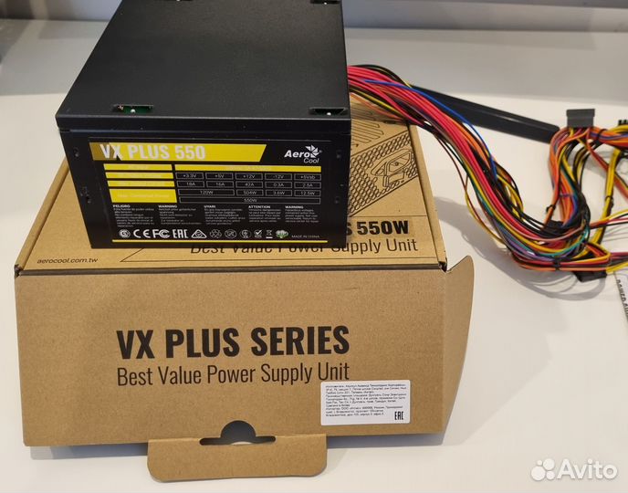 Блок питания AeroCool VX plus 550W