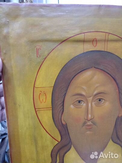 Икона старинная Спас. Ярое око
