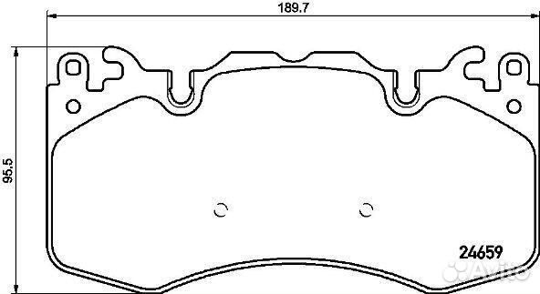 Колодки тормозные передние Brembo, P44023