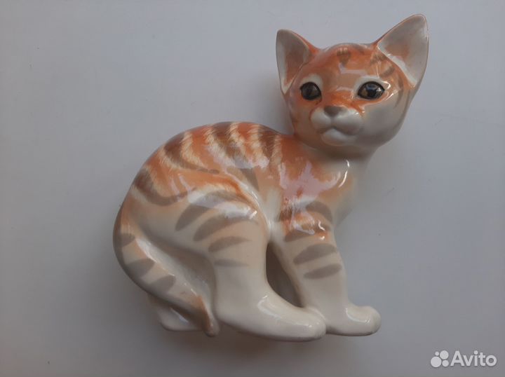 Фарфоровые статуэтки кот СССР