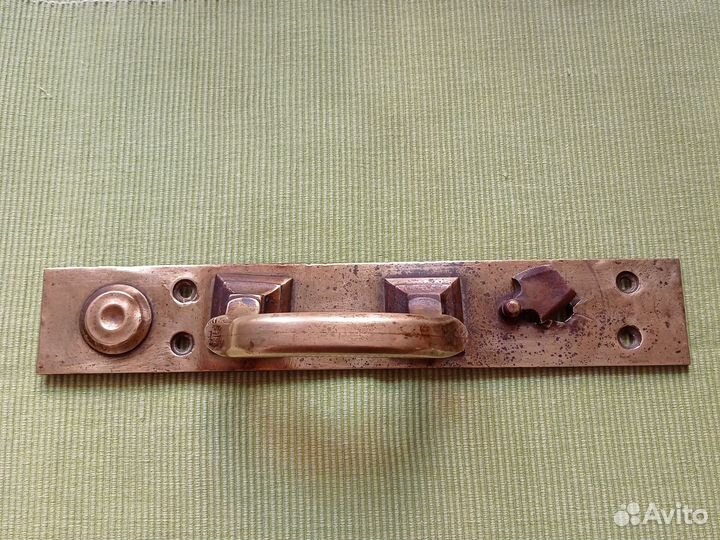 Ручка дверная латунная старинная