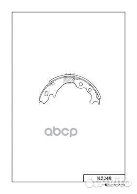 K3348 колодки барабанные Kashiyama** K3348 Kas