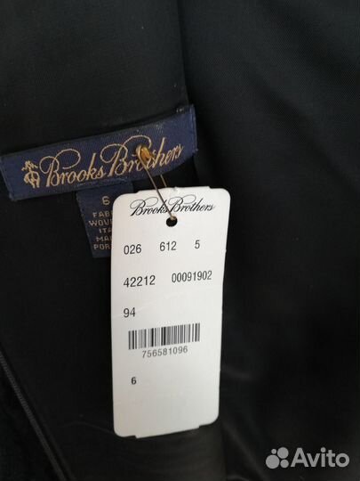 Бархатное платье Brooks Brothers