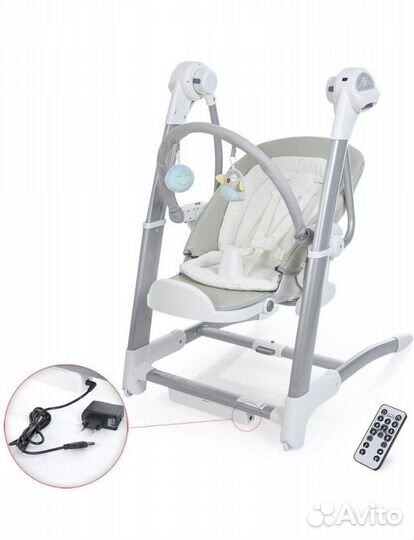Стульчик для кормления 3в1 электрокачель