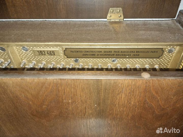 Пианино petrof patented construction