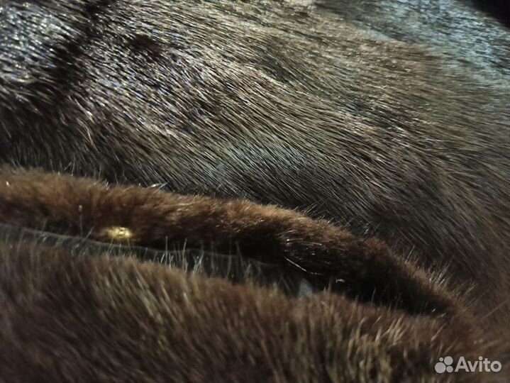 Шуба норковая с капюшоном 46 48