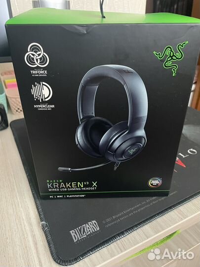 Проводная гарнитура Razer Kraken V3 X черный