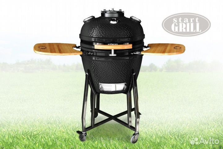 Керамический гриль-барбекю Start Grill с окошком 2