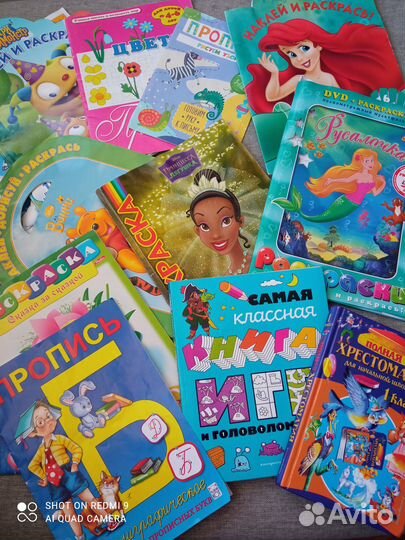 Большой пакет развивашек, пазлов, книг, игрушек