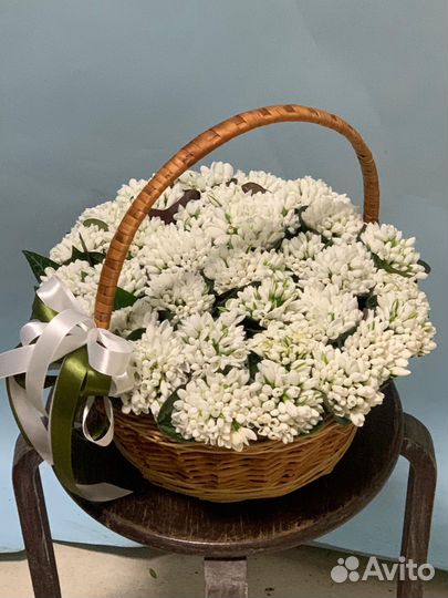 Подснежники в корзине Москва